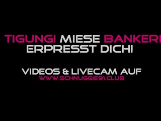 Nemecká blondínka si nakrúca sex live