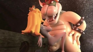 Princess Peach getting fucked by Bowser (Nintendo)