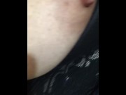 Brunette wet pussy big tits