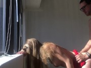Office exec fucks worker in empty office!